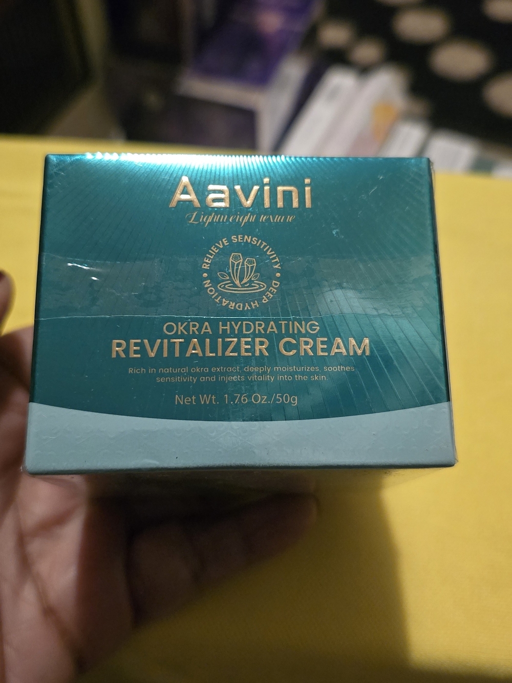 Aavini Okra Hydrating Revitalizer Cream - Teal